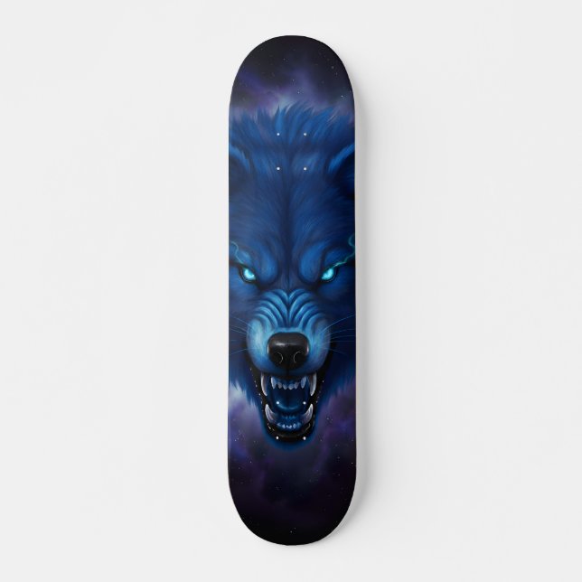 Bleu wolf  Skateboard  (Frente)