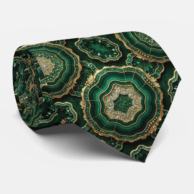 Bling & Sparkle | Floresta Verde Gravata de Pescoç (Rolled)