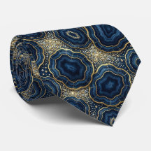 Bling & Sparkle | Gravata Azul Marinho + Geodo Dou