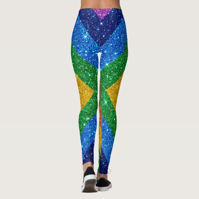 Bling Up Rainbow Pop Fashion Leggings (Verso)