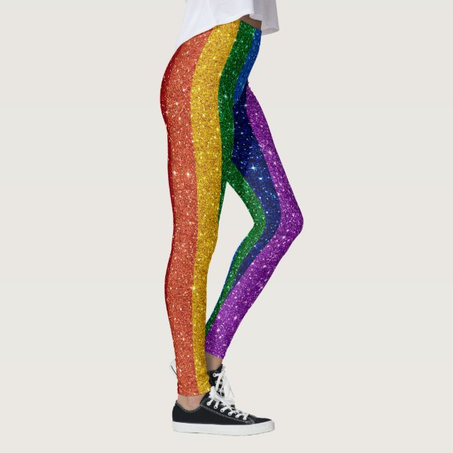 Bling Up Rainbow Pop Fashion Leggings (Direita)