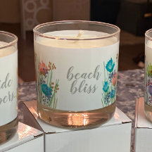 Bliss de praia abstrato floral costeira botânica