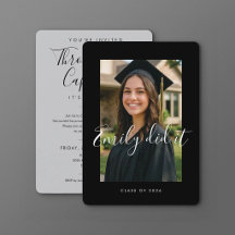 BLK & GRAY 2026 | Convite de Formatura com Foto