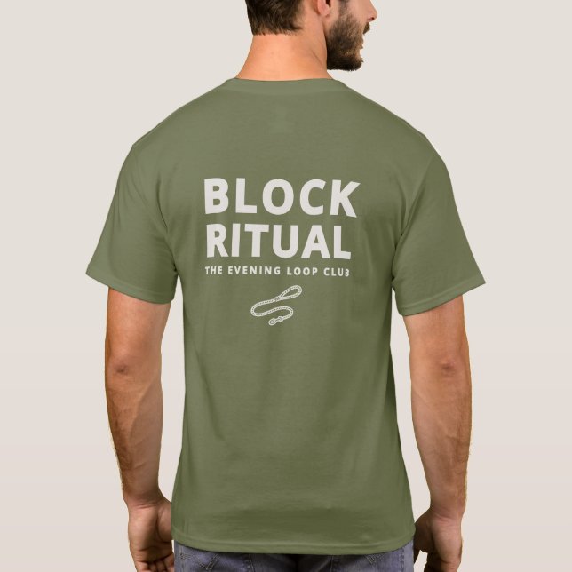 Block Ritual Evening Loop Dog Owner Club T-Shirt (Verso)