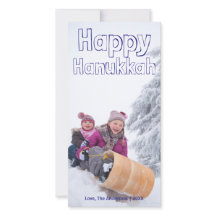Bloco azul feliz de Hanukkah - cartões de fotos