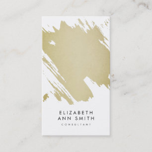 Bloco chique do cartão de visita dos Brushstrokes