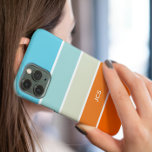 Bloco Cor Verde Laranja Turquesa Moderno<br><div class="desc">Esta capa de telefone simples,  mas incrivelmente na moda apresenta blocos de cores azuis,  verdes e laranja com suas iniciais (ou outro texto) em uma fonte moderna de blocos brancos. Sinta excelente segurando seu celular na sua mão!</div>