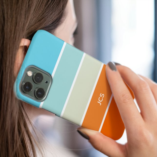 Bloco Cor Verde Laranja Turquesa Moderno (Criador carregado)