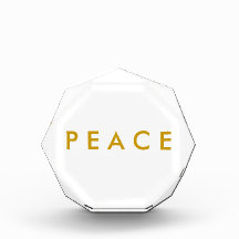 Bloco da foto do Paperweight - simplesmente ouro