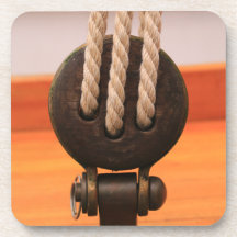 Bloco de Barco de Madeira - Porta copos de plástic