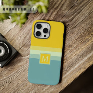 Bloco de Cor Azul Branco Amarelo Personalizável