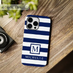 Bloco de cor branca azul de Marinho escuro persona<br><div class="desc">Apresentando nossas Capas de telefone de Stripes Personalizáveis, onde você tem as rédeas criativas para design a capa de telefone que reflete seu estilo exclusivo. Personalize seu cobrir de dispositivo com faixas personalizadas, escolhendo de uma variedade de cores, larguras e orientações para criar uma aparência que se adequa ao seu...</div>