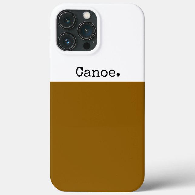 Bloco de Cor Branco Castanho do Ouro Moderno CANOE (Verso)
