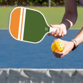 Bloco de Cor Laranja Verde Divertido com Listras B