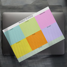 Bloco de Cores do Bloco de Notas do Planejador Sem