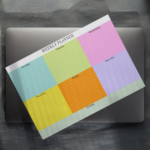 Bloco de Cores do Bloco de Notas do Planejador Sem