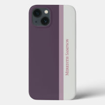Bloco de Cores Roxo e Cinza com distribuição moder