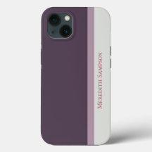 Bloco de Cores Roxo e Cinza com distribuição moder