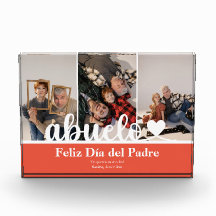 Bloco de Foto Moderno 3 Abuelo Dia del Padre