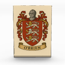 Bloco de Fotografias de Crest da Família O'Brien