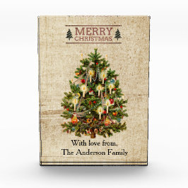 Bloco de Fotos da Árvore de Natal Vitoriana