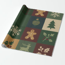 Bloco de Natal Papel de Presente de Natal