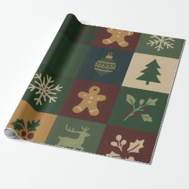 Bloco de Natal Papel de Presente de Natal