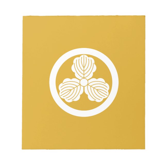 BLOCO DE NOTAS 丸に三つ柏 (Frente)