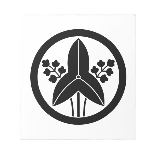 BLOCO DE NOTAS 丸 に 立 沢 瀉 (Frente)