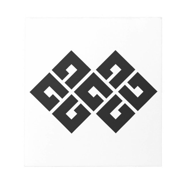 BLOCO DE NOTAS 四 つ 目 結 つ 二 (Frente)