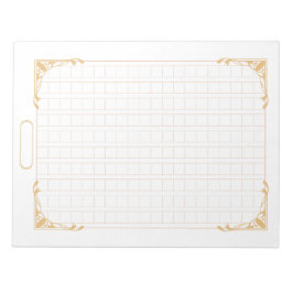 Bloco De Notas 飾り原稿用紙＜茶＞[ch02-1]　