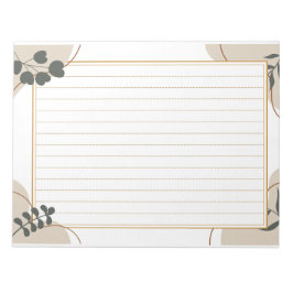 Bloco De Notas 飾り罫線用紙＜茶＞[ch19]