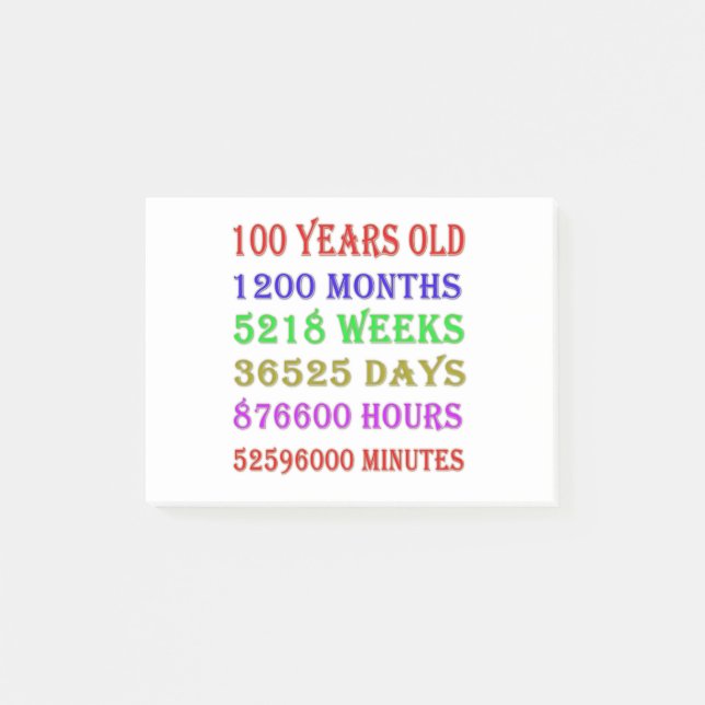 Bloco De Notas 100º aniversário (Frente)
