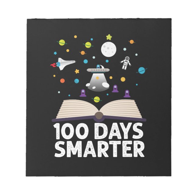 Bloco De Notas 100º Dia De Escola 100 Dias Livros Mais Inteligent (Frente)