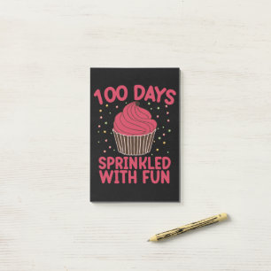 Bloco De Notas 100 Dias Salpicados Com Diversão Cupcake Garota da