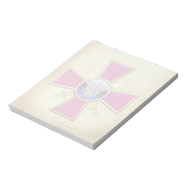 Bloco De Notas [100] Emblema das Forças Terrestres Ucranianas (Invertido)