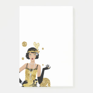 Bloco De Notas 1920, 70 anos retro mulher