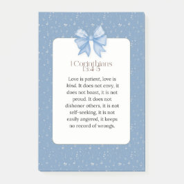 Bloco De Notas 1 coríntios 13 4 5, o amor é paciente, o amor é bo