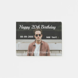 Bloco De Notas 20 de feliz simples data add name mod