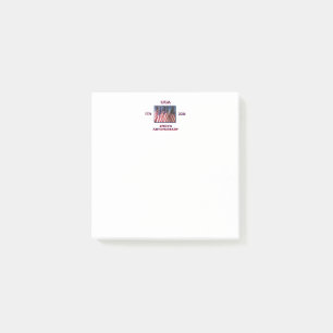 Bloco De Notas 250º Aniversário EUA Bandeiras Patrióticas America
