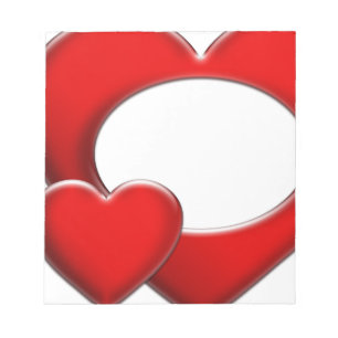 Bloco De Notas 2 Corações - quadro