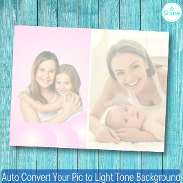 Bloco De Notas 2 Fotos Converter Pic em Fundo de Tom Claro