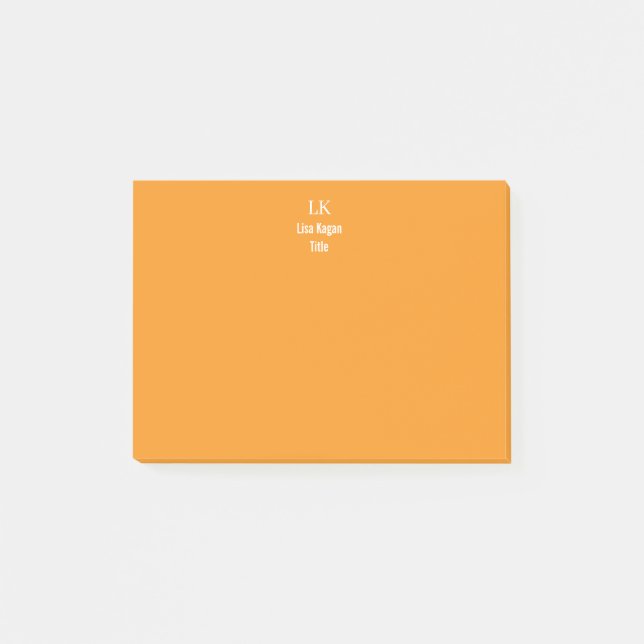 Bloco De Notas 2 Monograma Personalizado Tonalizado (Frente)