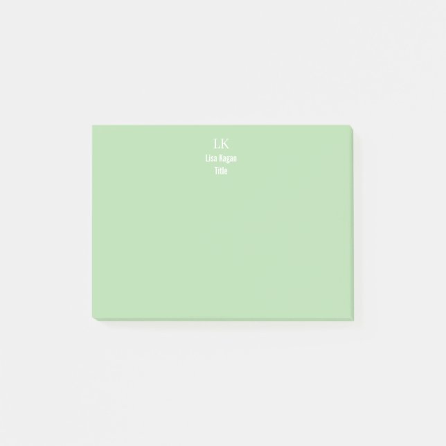 Bloco De Notas 2 Monograma Personalizado Tonalizado (Frente)