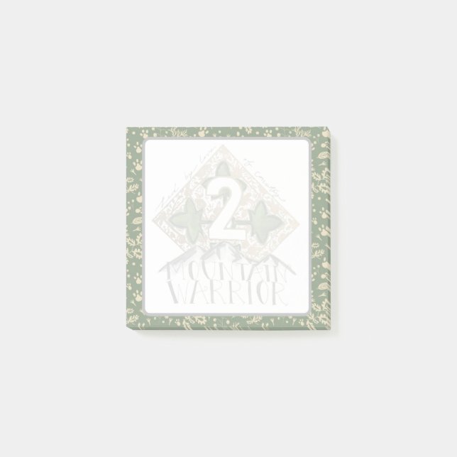 Bloco De Notas 2 Mountain Warrior Post-Its (Frente)