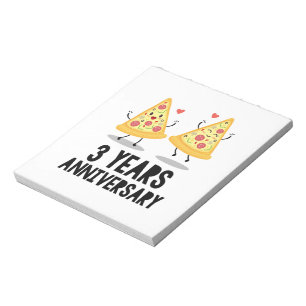 Bloco De Notas 3º aniversário 3 anos