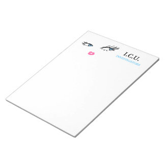 Bloco De Notas 311 Pad de Memo Azul Olhos Privados