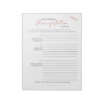 3-6-9 Método de Lei de Atração do Notepad