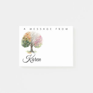 Bloco De Notas 3"" ALMOFADA de NOTA do POST-IT x4 NOME do COSTUME
