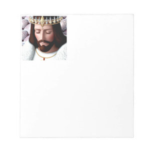 Bloco De Notas 3D Olhe Rei AI do Universo Jesus